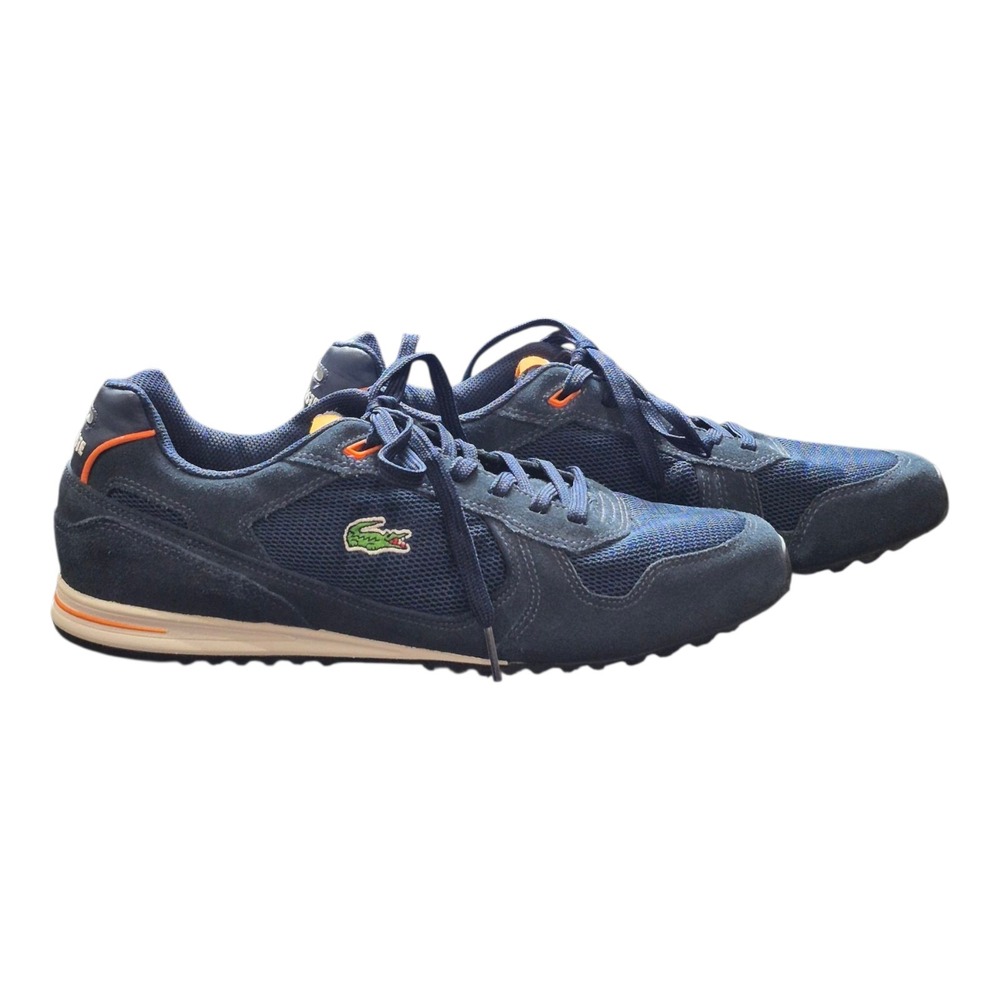 Lacoste Venta Sneakers 7-17SRM2094X66 Suede Running Shoe Logo EUC Men's 10